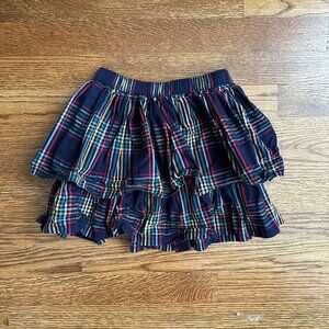 Size 5 Hanna Andersson Plaid Tiered Skirt for Girls